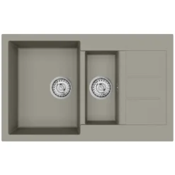 Clearwater Vesta 1.5 Bowl Kitchen Sink with Reversible Drainer - 800 x 500mm