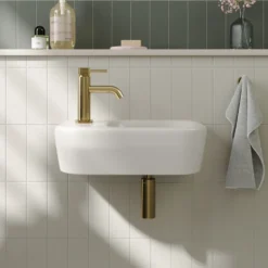 Cooper Wall Hung Cloakroom Basin - 360 x 215mm