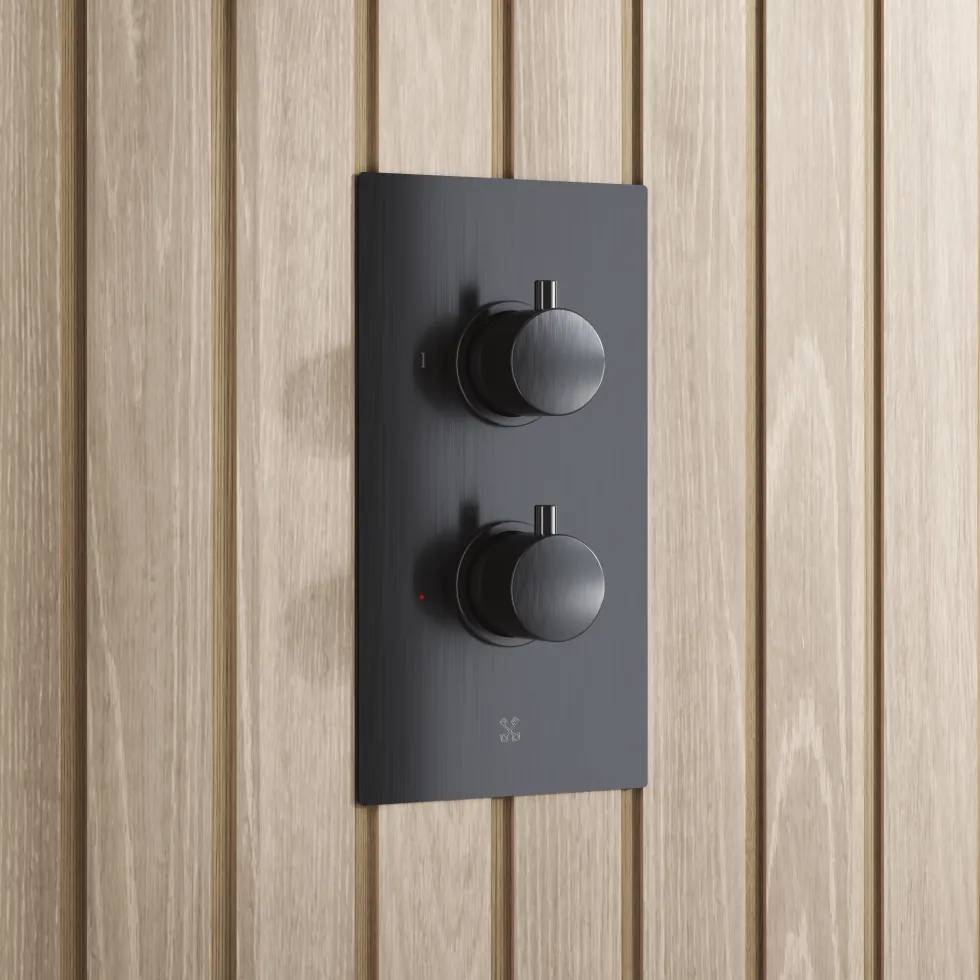 Core Concealed Thermostatic Valve, Fixed Head & Shower Handset Kit