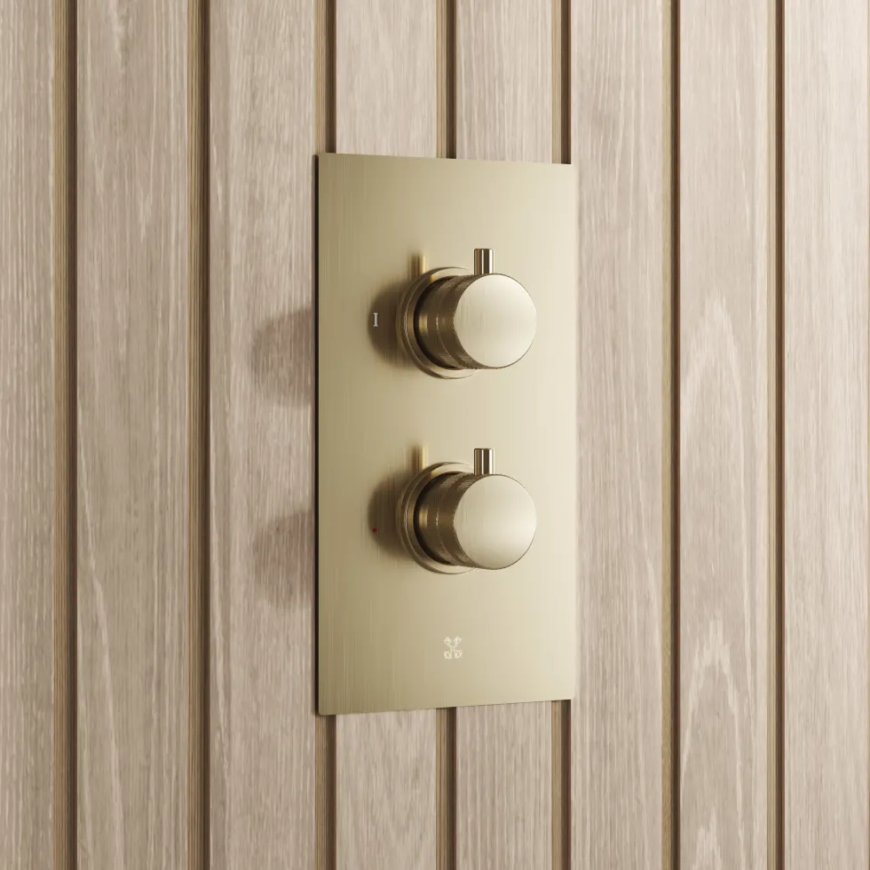Core Concealed Thermostatic Valve, Fixed Head & Shower Handset Kit