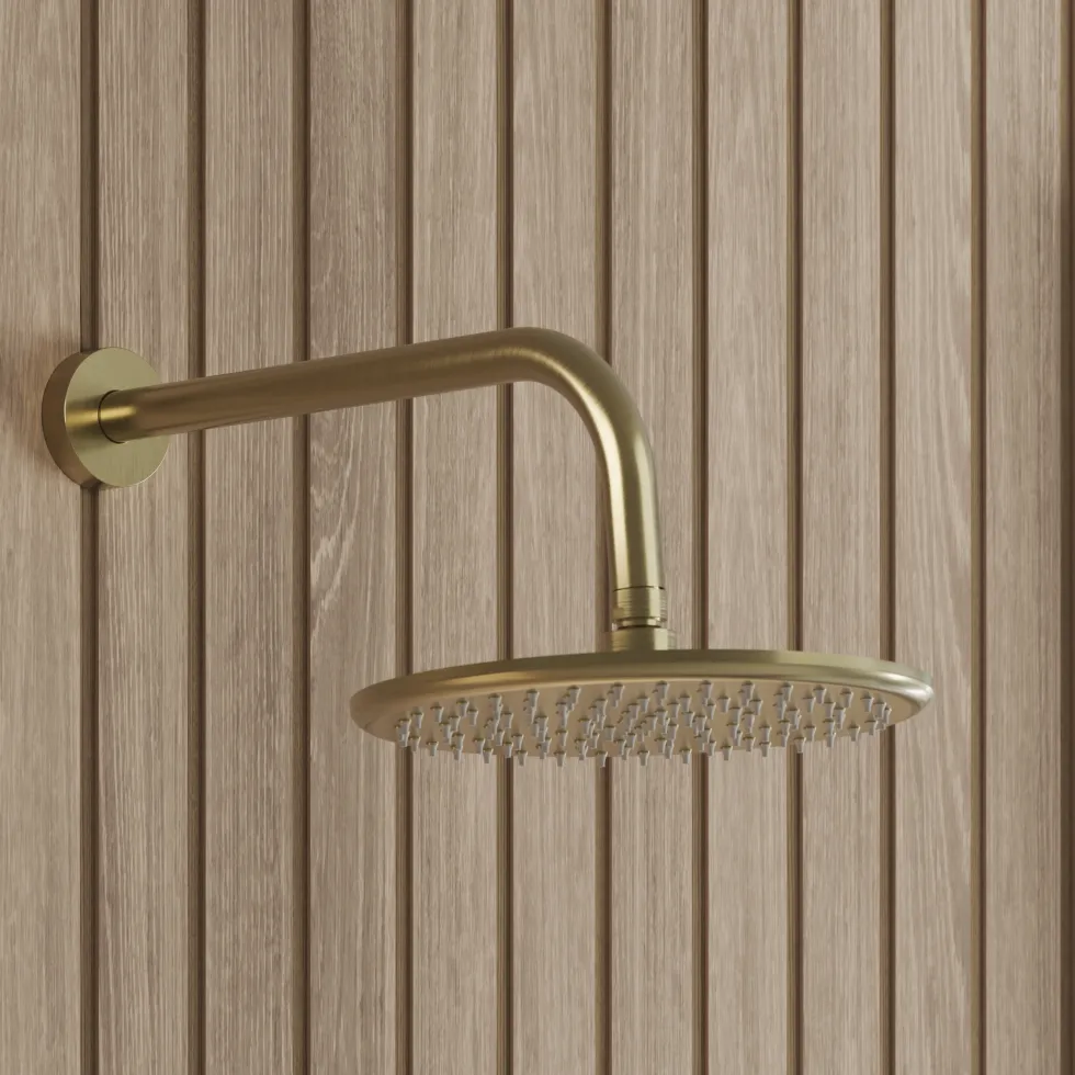 Core Concealed Thermostatic Valve, Fixed Head & Shower Rail Kit