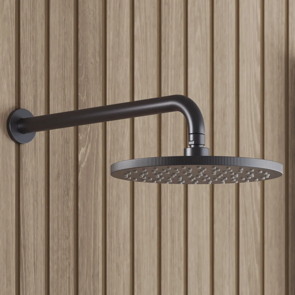 Core Concealed Thermostatic Valve, Fixed Head & Shower Rail Kit