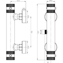 Core Exposed Thermostatic Bar Shower Valve