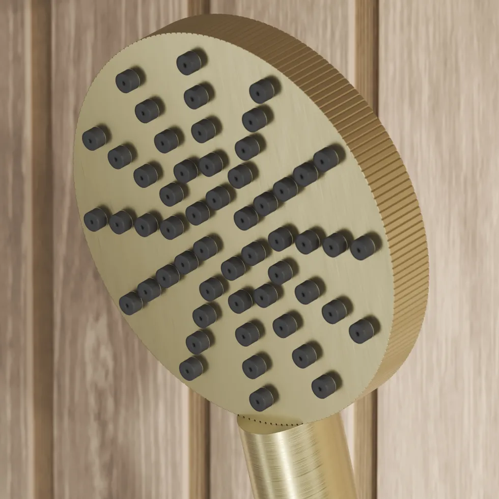 Core Fluted Slide Rail Shower Kit, Shower Handset & Hose