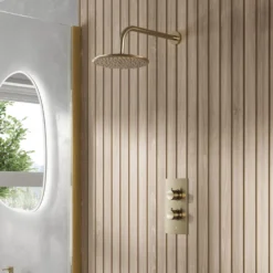 Core 1 Outlet Concealed Shower Valve & Wall Mounted Fixed Shower Head
