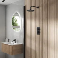 Core 1 Outlet Concealed Shower Valve & Wall Mounted Fixed Shower Head
