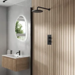 Core 1 Outlet Concealed Shower Valve & Wall Mounted Fixed Shower Head