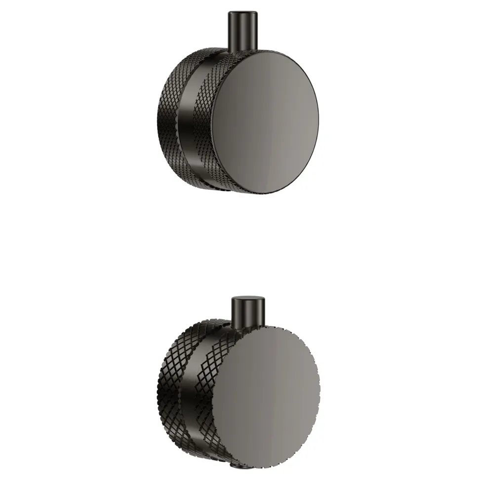 Core 1 Outlet Concealed Shower Valve & Wall Mounted Fluted Spotlight Shower Head
