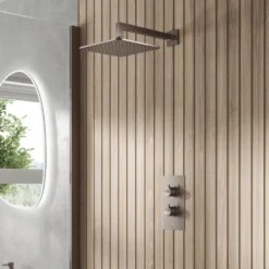 Core 1 Outlet Concealed Valve & Fixed Wall Mounted Square Shower Head