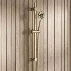 Core 1 Outlet Exposed Thermostatic Bar Valve & Fluted Slide Rail Shower Kit