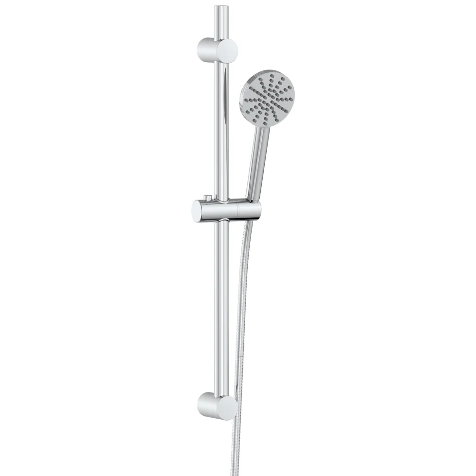 Core 1 Outlet Exposed Thermostatic Bar Valve & Fluted Slide Rail Shower Kit