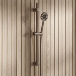 Core 1 Outlet Exposed Thermostatic Bar Valve & Fluted Slide Rail Shower Kit