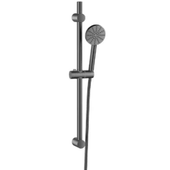 Core 1 Outlet Exposed Thermostatic Bar Valve & Fluted Slide Rail Shower Kit