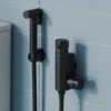 Core Round Douche Kit With Thermostatic Valve - Matt Black