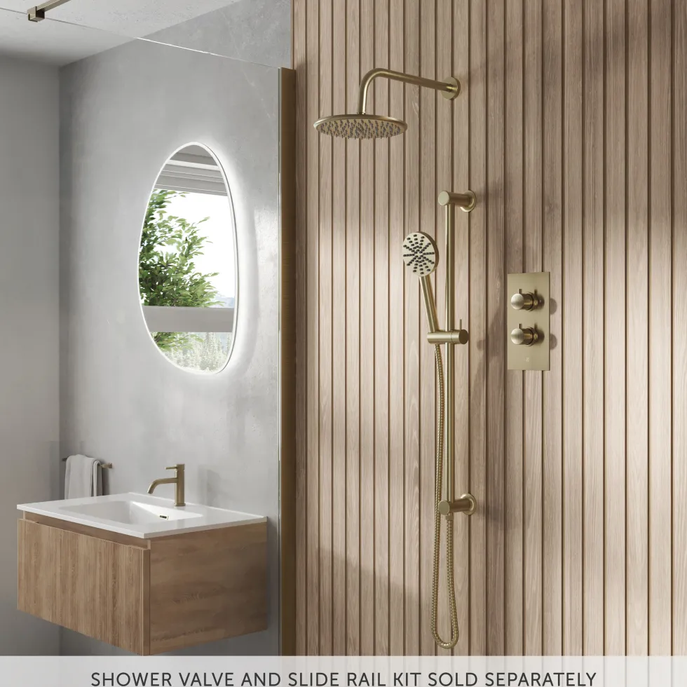 Core Round Fixed Shower Head with Arm