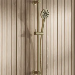 Core Shower Package with 2 Outlet Concealed Valve, Shower Head & Fluted Handset Slide Rail Kit