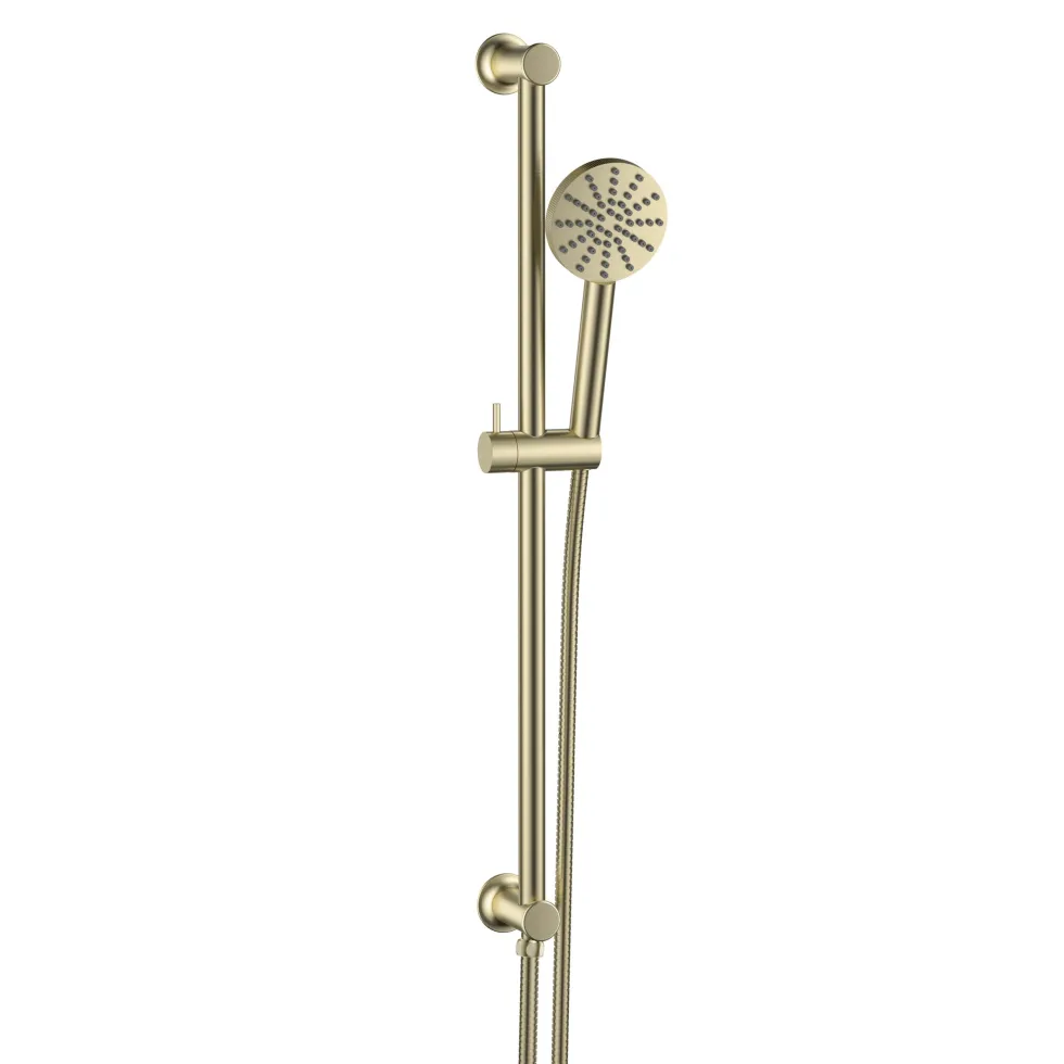 Core Shower Package with 2 Outlet Concealed Valve with Wall Mounted Fluted Spotlight Shower Head & Fluted Handset Slide Rail Kit