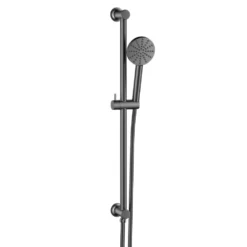 Core Shower Package with 2 Outlet Concealed Valve with Wall Mounted Fluted Spotlight Shower Head & Fluted Handset Slide Rail Kit
