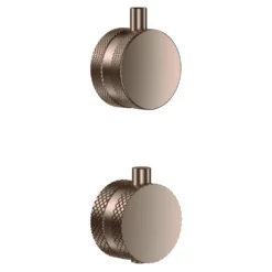 Core Shower Package with 2 Outlet Concealed Valve with Wall Mounted Fluted Spotlight Shower Head & Shower Wall Kit
