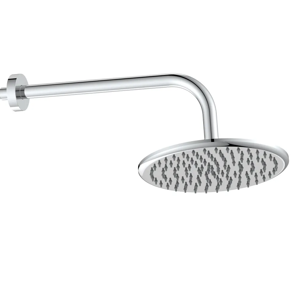 Core Shower Package with 2 Outlet Manual Valve, Fixed Wall Mounted Shower Head & Microphone Handset Slide Rail Kit