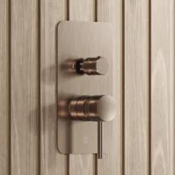 Core Shower Package with 2 Outlet Manual Valve, Fixed Wall Mounted Shower Head & Shower Kit