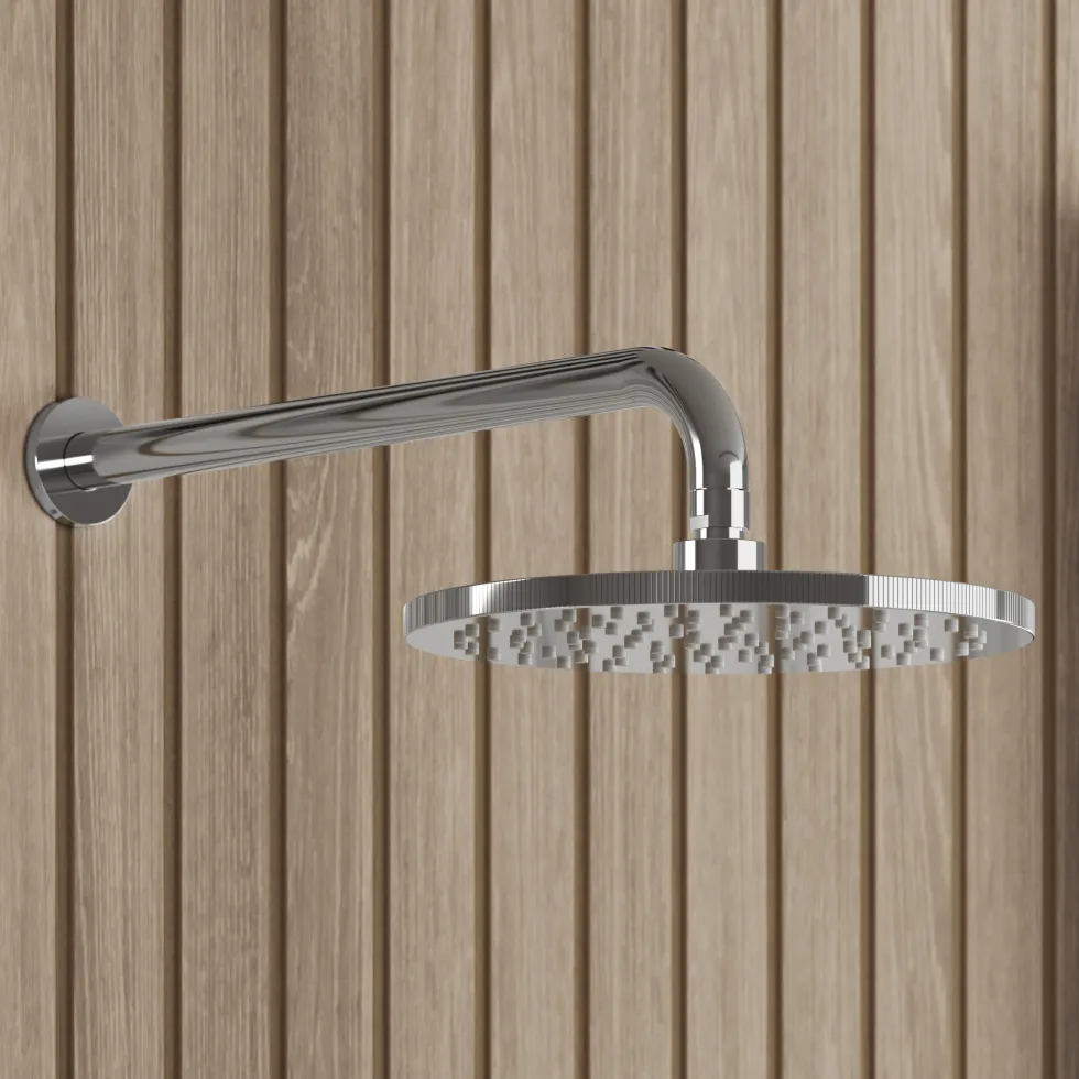 Core Shower Package with 2 Outlet Manual Valve, Fixed Wall Mounted Shower Head & Shower Kit