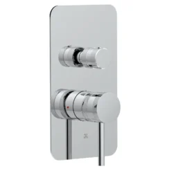 Core Shower Package with 2 Outlet Manual Valve, Fixed Wall Mounted Shower Head & Shower Kit