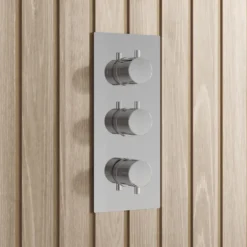 Core Shower Package with 3 Outlet Valve, Fixed Shower Head, Kit & Overflow Bath Filler
