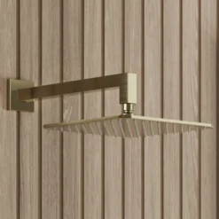 Core Square Fixed Shower Head with Arm