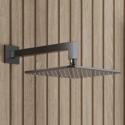 Core Square Fixed Shower Head with Arm