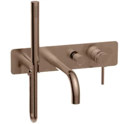 Core Wall Mounted Bath Shower Mixer, Handset & Hose