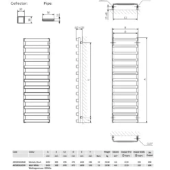 Crosswater Air Heated Towel Rail