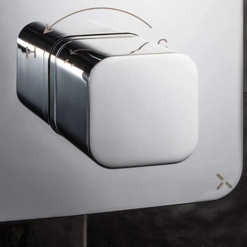 Crosswater Atoll/Glide II 3 Outlet Concealed Thermostatic Shower Valve - Crossbox Technology - Polished Chrome