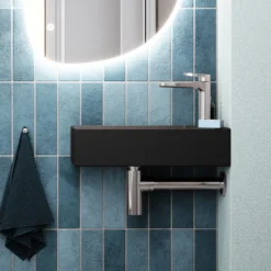 Crosswater Beck 450mm Cloakroom Wall Hung Basin with Waste