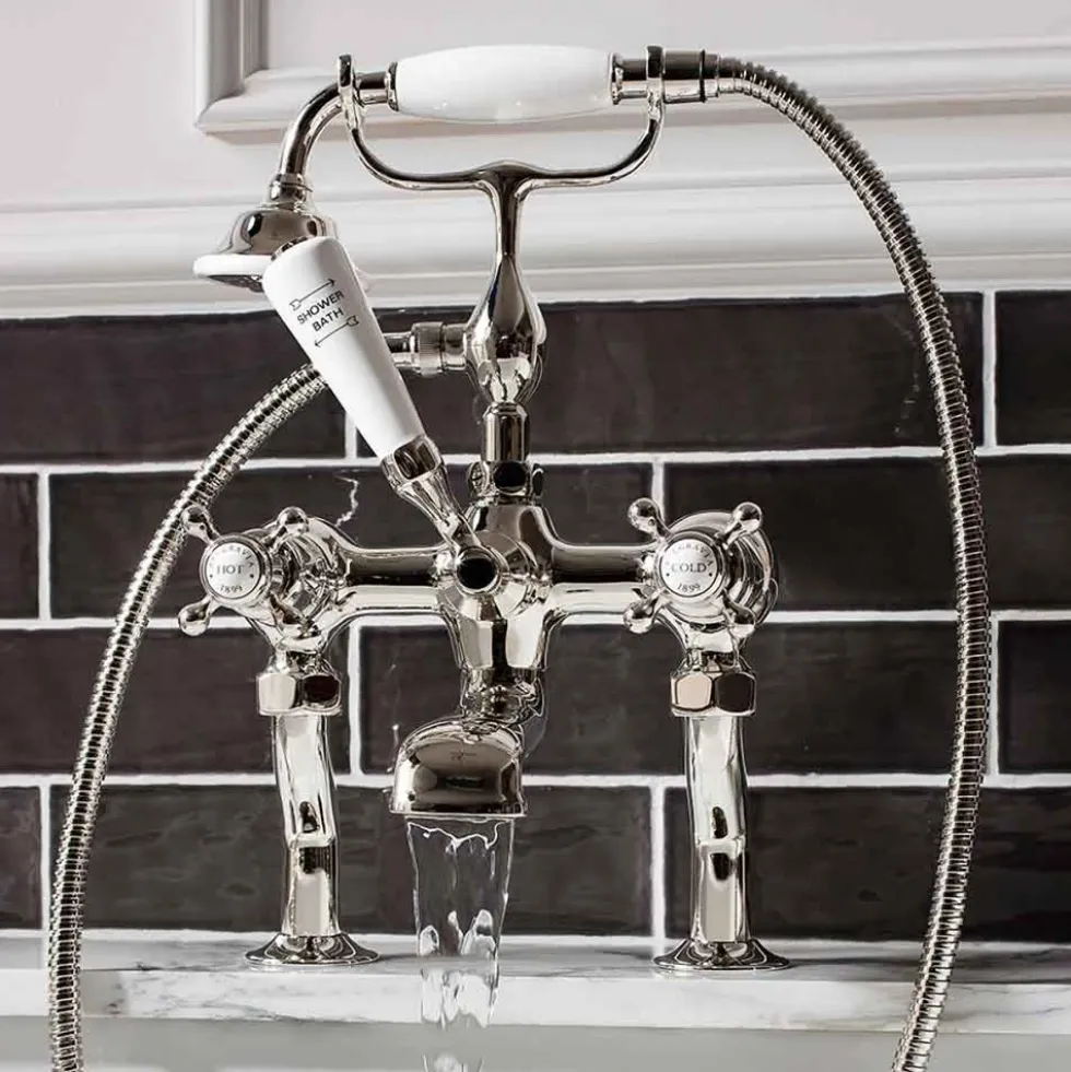 Crosswater Belgravia Crosshead Bath Shower Mixer - Chrome