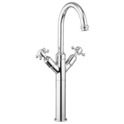 Crosswater Belgravia Crosshead Chrome Tall Monobloc Basin Mixer