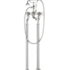 Crosswater Belgravia Crosshead Floor Standing Bath Shower Mixer with Handset Kit - Chrome