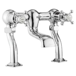 Crosswater Belgravia Crosshead 2 Hole Bath Filler - Chrome