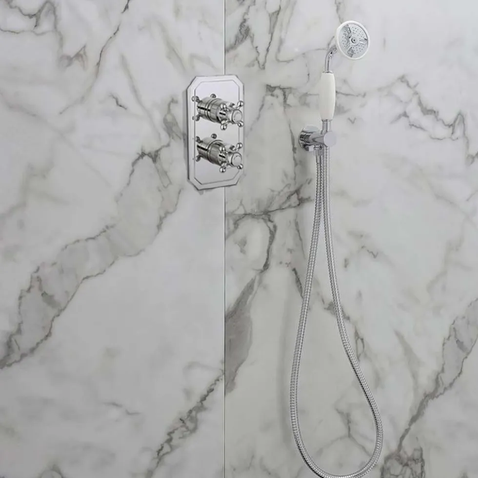 Crosswater Belgravia Crosshead Slimline 1 Outlet Concealed Thermostatic Shower Valve