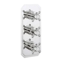 Crosswater Belgravia Crosshead Slimline 3 Outlet WRAS Approved Concealed Thermostatic Shower Valve