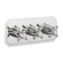 Crosswater Belgravia Crosshead Slimline 3 Outlet WRAS Approved Concealed Thermostatic Shower Valve
