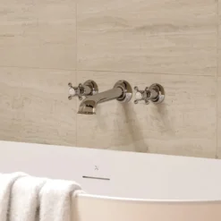 Crosswater Belgravia Crosshead Wall Mounted Bath Filler with Concealed Valves