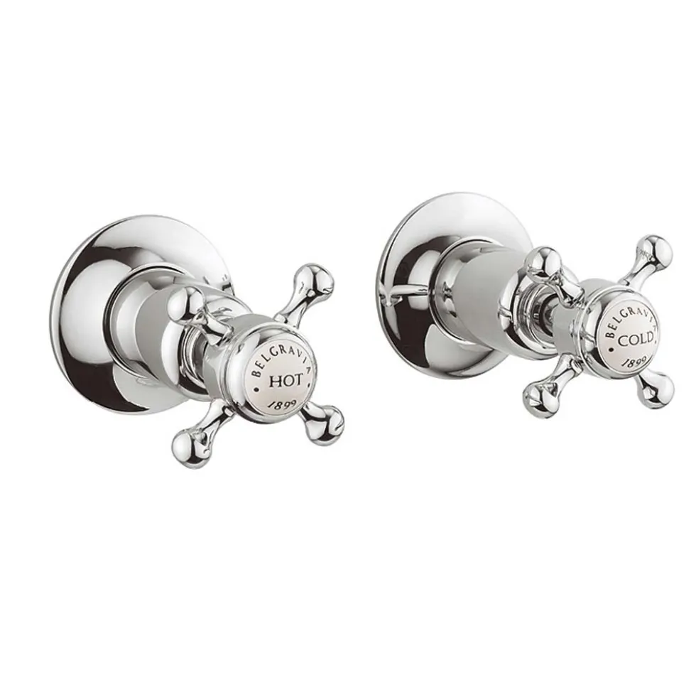 Crosswater Belgravia Crosshead Wall Mounted Bath Filler with Concealed Valves