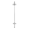 Crosswater Belgravia Exposed Thermostatic Shower Valve with Fixed Shower Head and Bath Spout - 8 Inch Chrome Shower Head