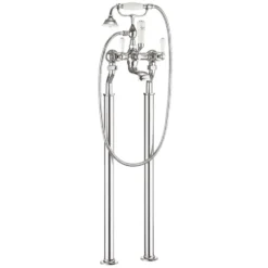 Crosswater Belgravia Lever Floor Standing Bath Shower Mixer with Handset Kit