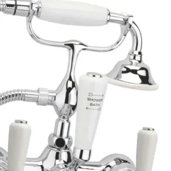 Crosswater Belgravia Lever Floor Standing Bath Shower Mixer with Handset Kit