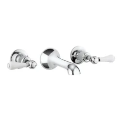 Crosswater Belgravia Lever 3 Hole Wall Mounted Basin Mixer