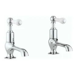 Crosswater Belgravia Lever Long Nose Basin Pillar Taps