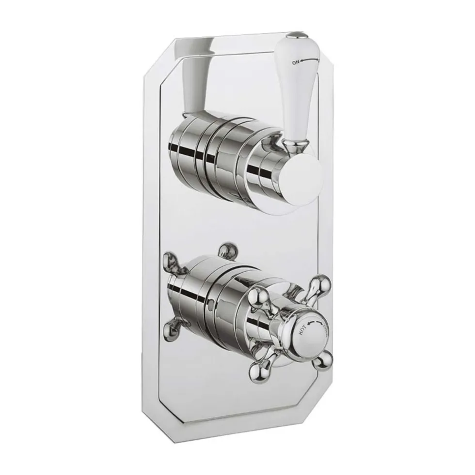 Crosswater Belgravia Lever Slimline 2 Outlet Concealed Thermostatic Shower Valve