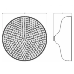 Crosswater Belgravia Traditional Fixed Shower Head - Multiple Sizes